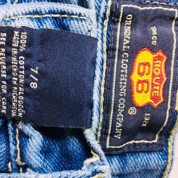 Button Fly Blue Jean Cut Offs - Picture 7 of 7